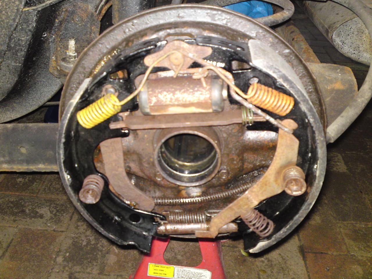 Diagram chevy rear drum brake assembly