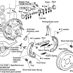 Diagram chevy rear drum brake assembly