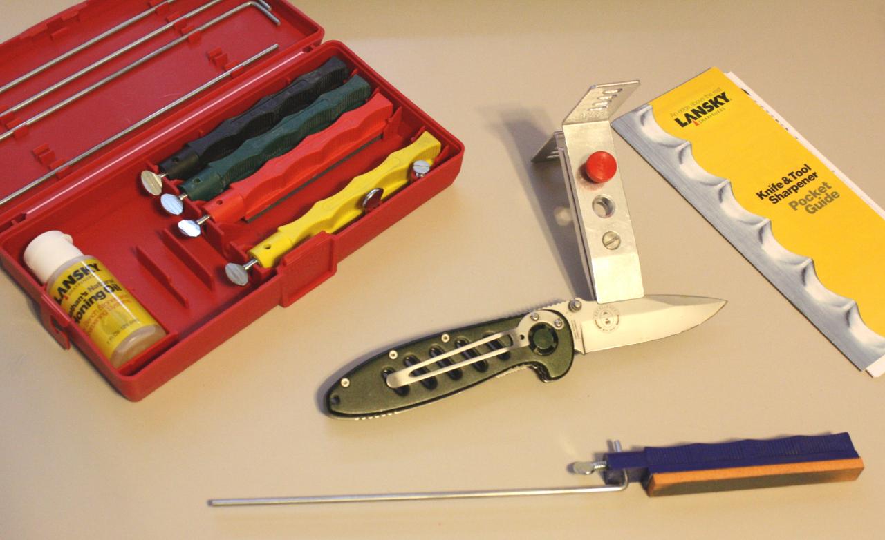 Sharpening knife lansky system standard deluxe kits hand tools