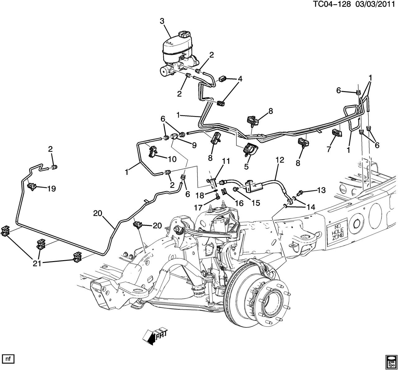 2004 chevy tahoe brake line diagram