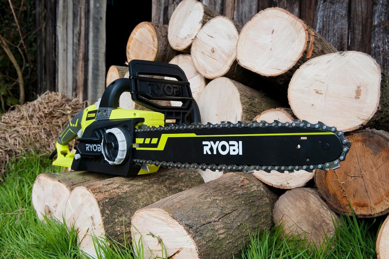 Ryobi electric chainsaw