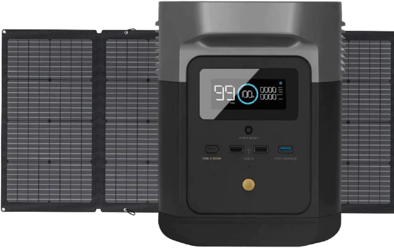 Ef ecoflow solar generator delta 2 max 2048wh