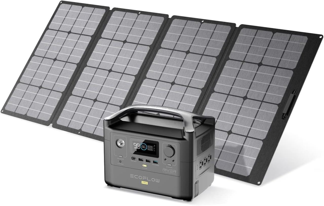 Ecoflow solaire solar panneau generador portatil estacion energia bateria 110w franssen megadescuento