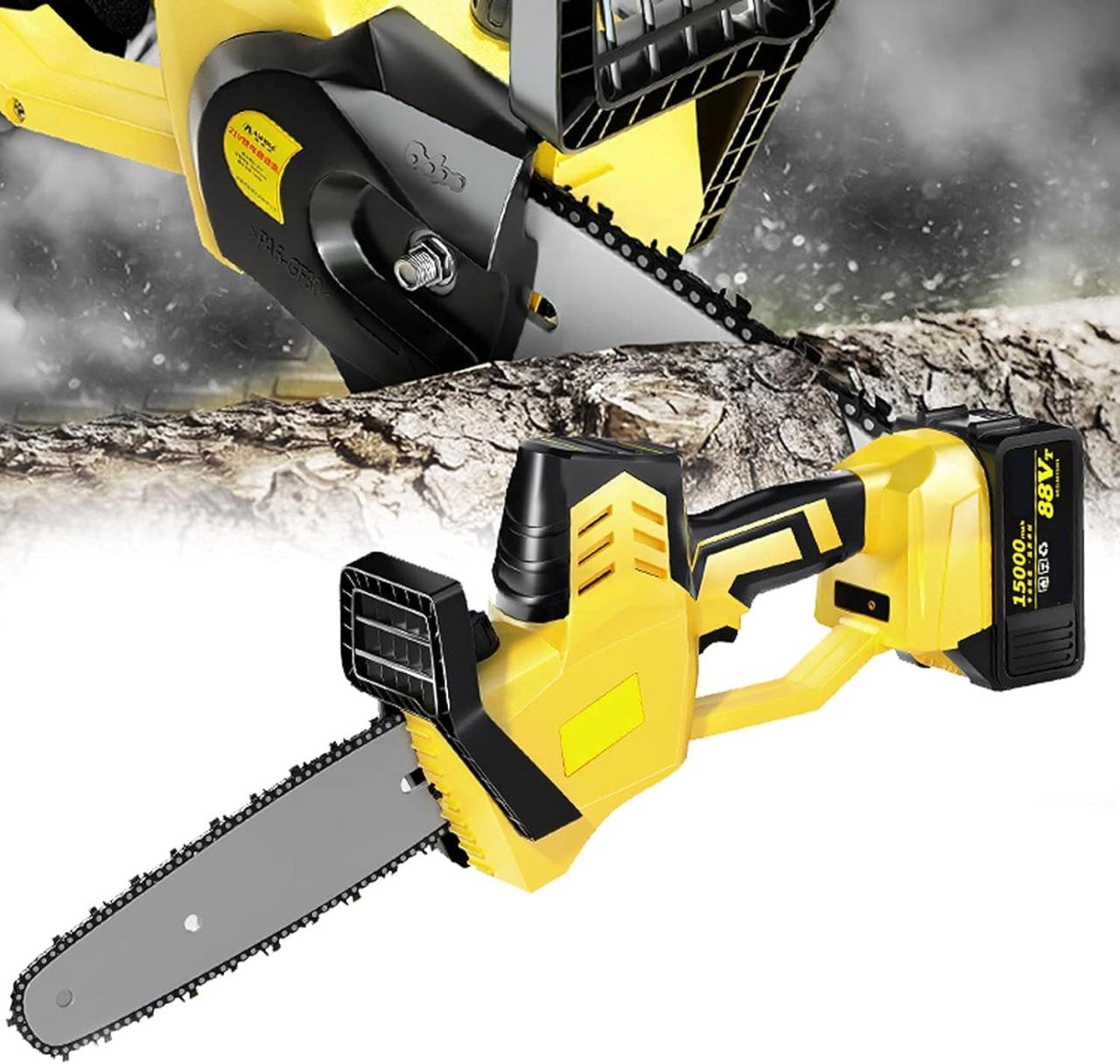 Electric cordless chainsaws chainsaw top