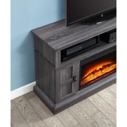 Electric fireplace tv stand with remote