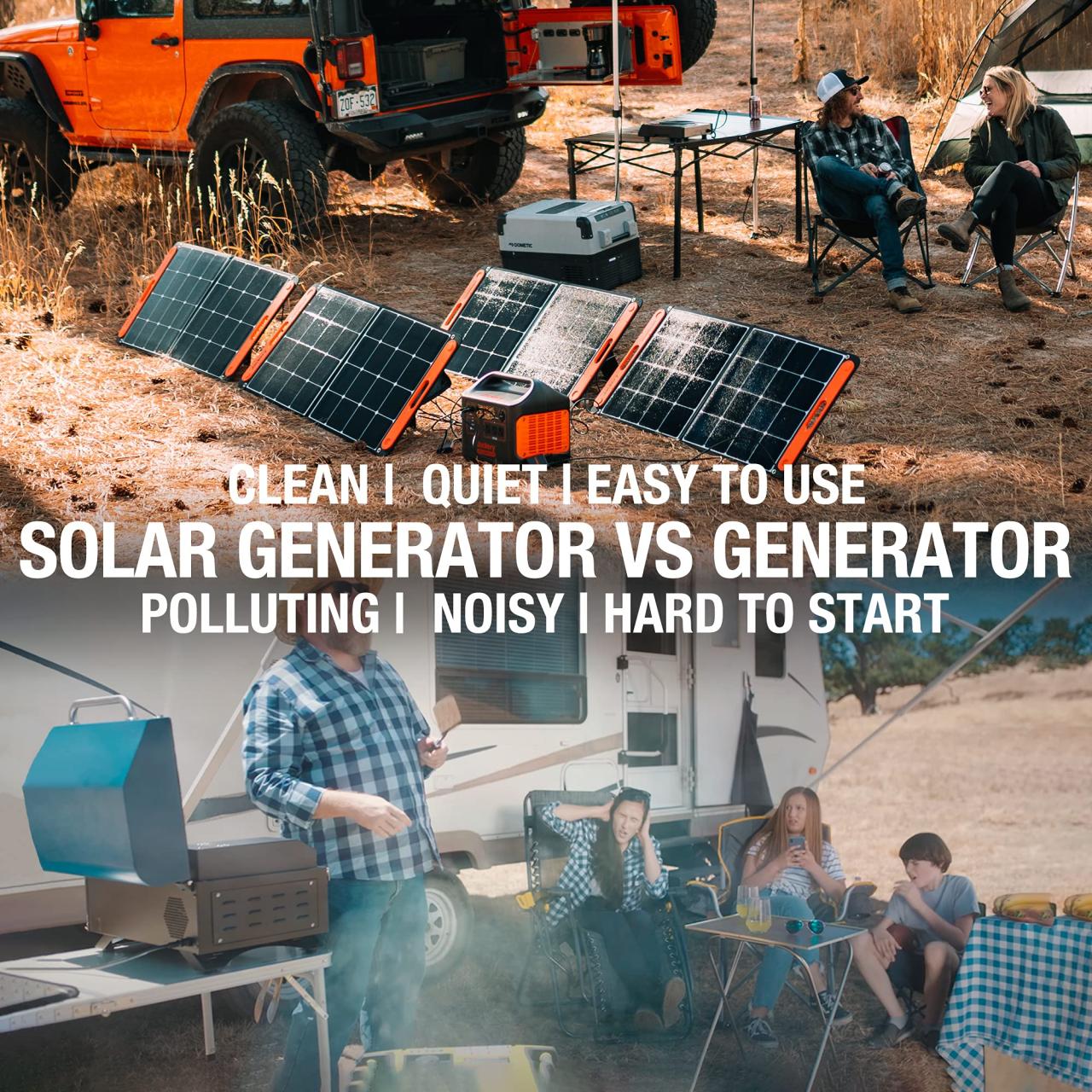 1500 jackery 1800w rv outlets solarsaga overlanding 100w lithium generators