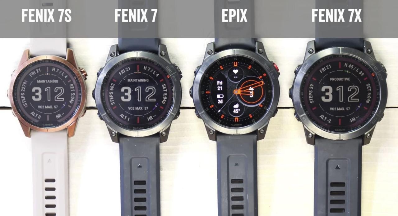 Garmin fenix 7 vs epix 2