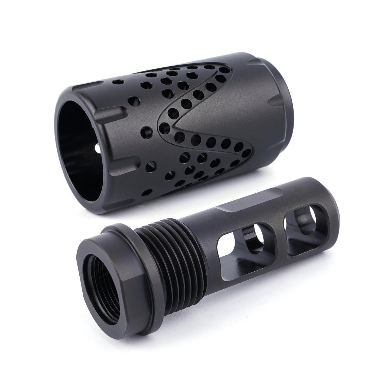 300 blackout muzzle brake with blast shield