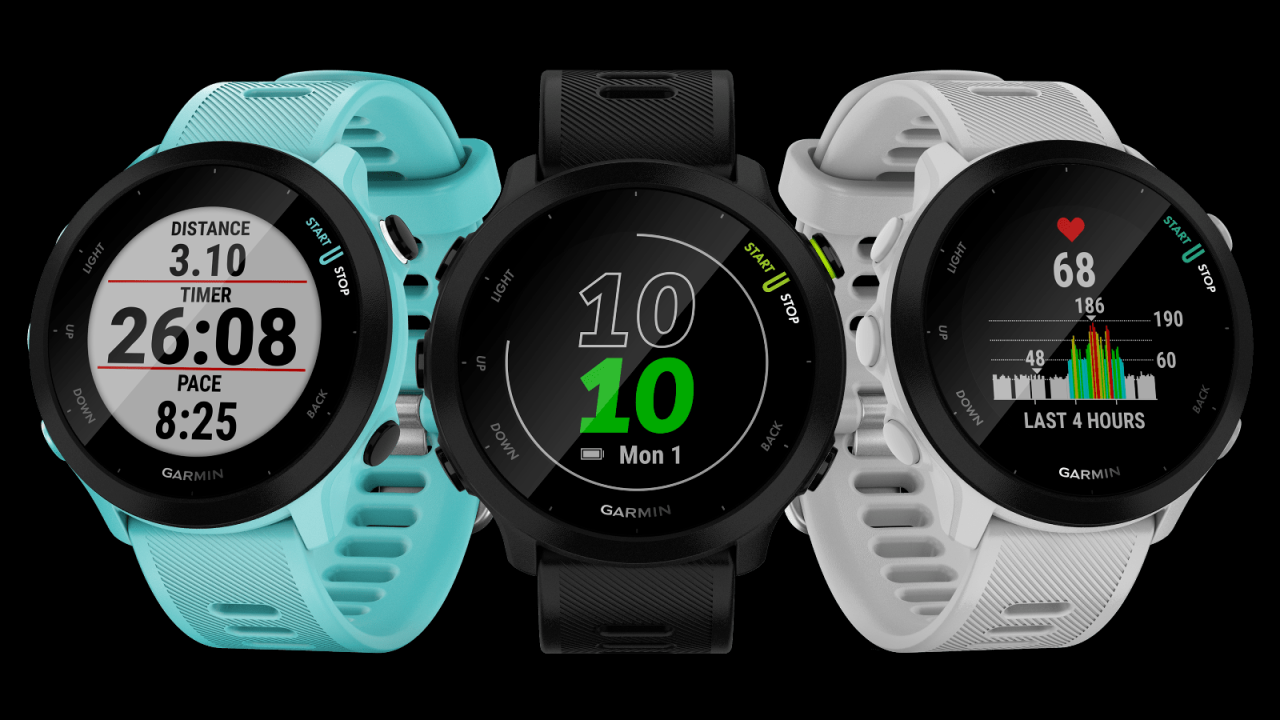 Garmin forerunner 55 vs garmin forerunner 245 specs