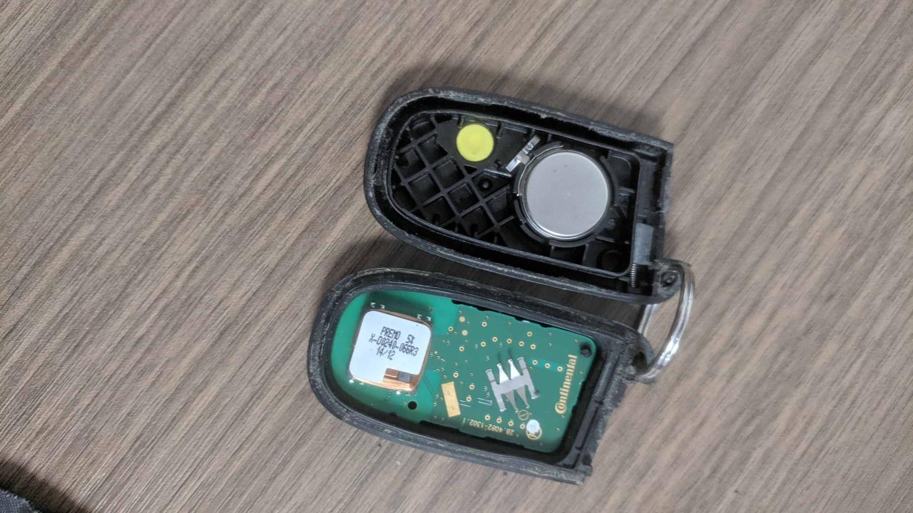 Key fob battery replacement