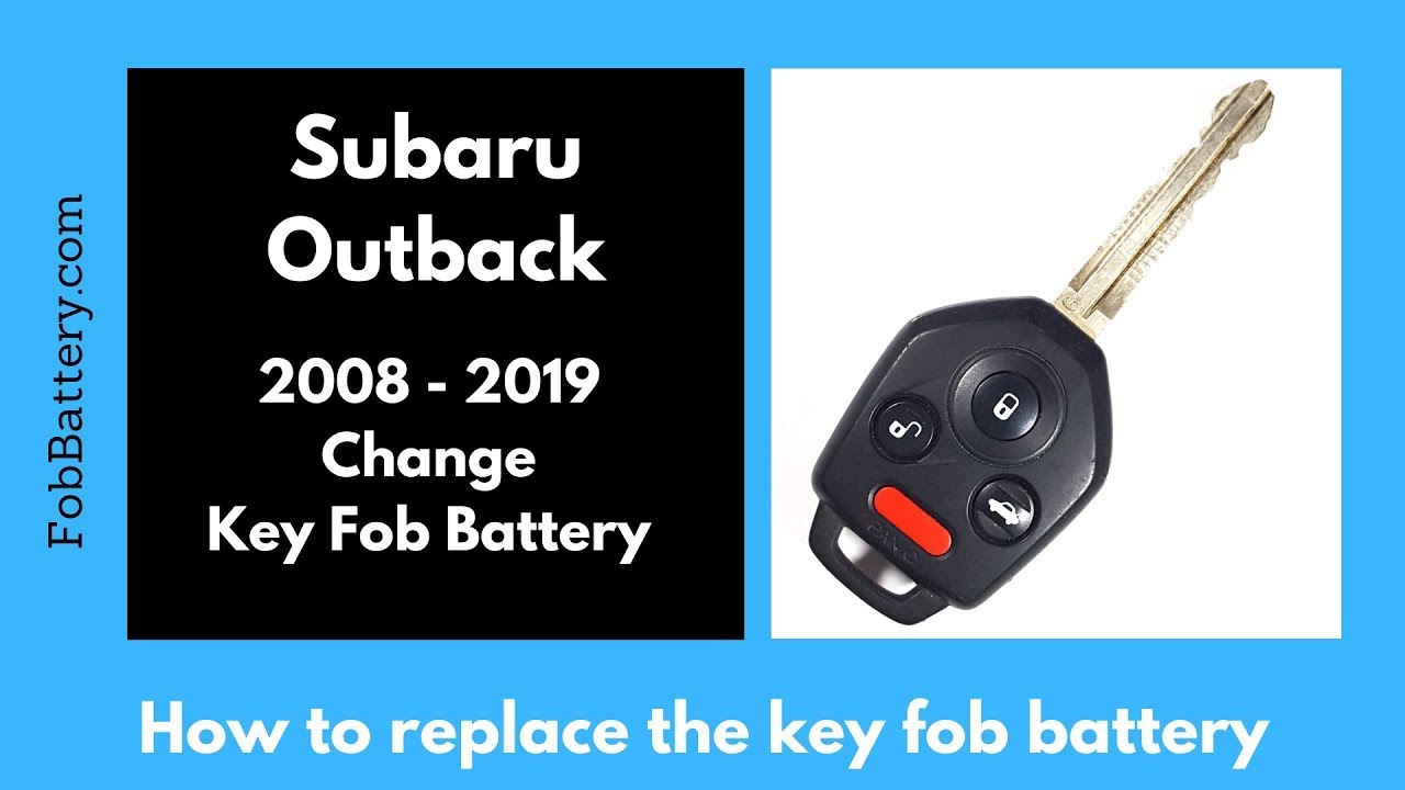2021 subaru key fob battery