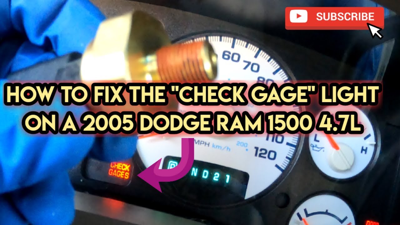 Rpm gauge not working and check engine light on