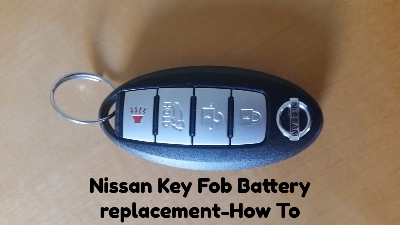 Nissan key fob battery replacement