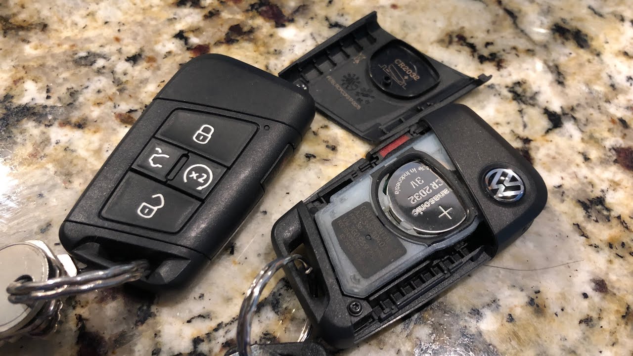 Vw key fob battery replacement