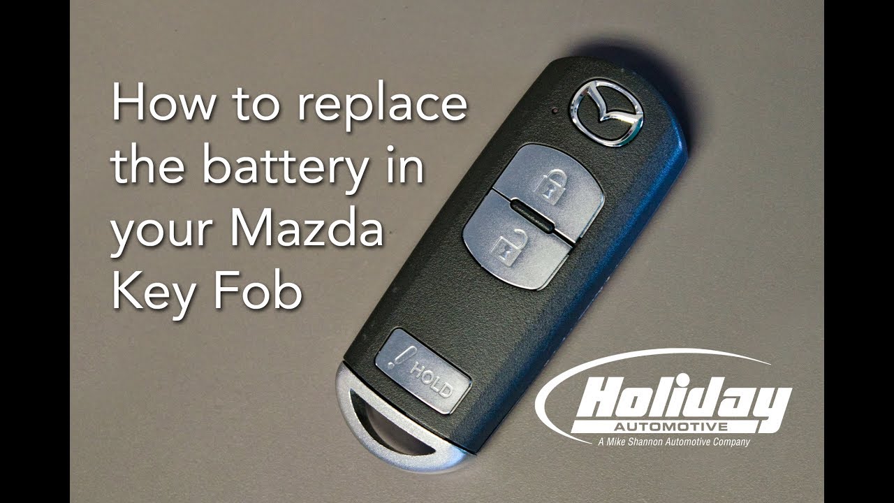 Mazda key fob battery replacement