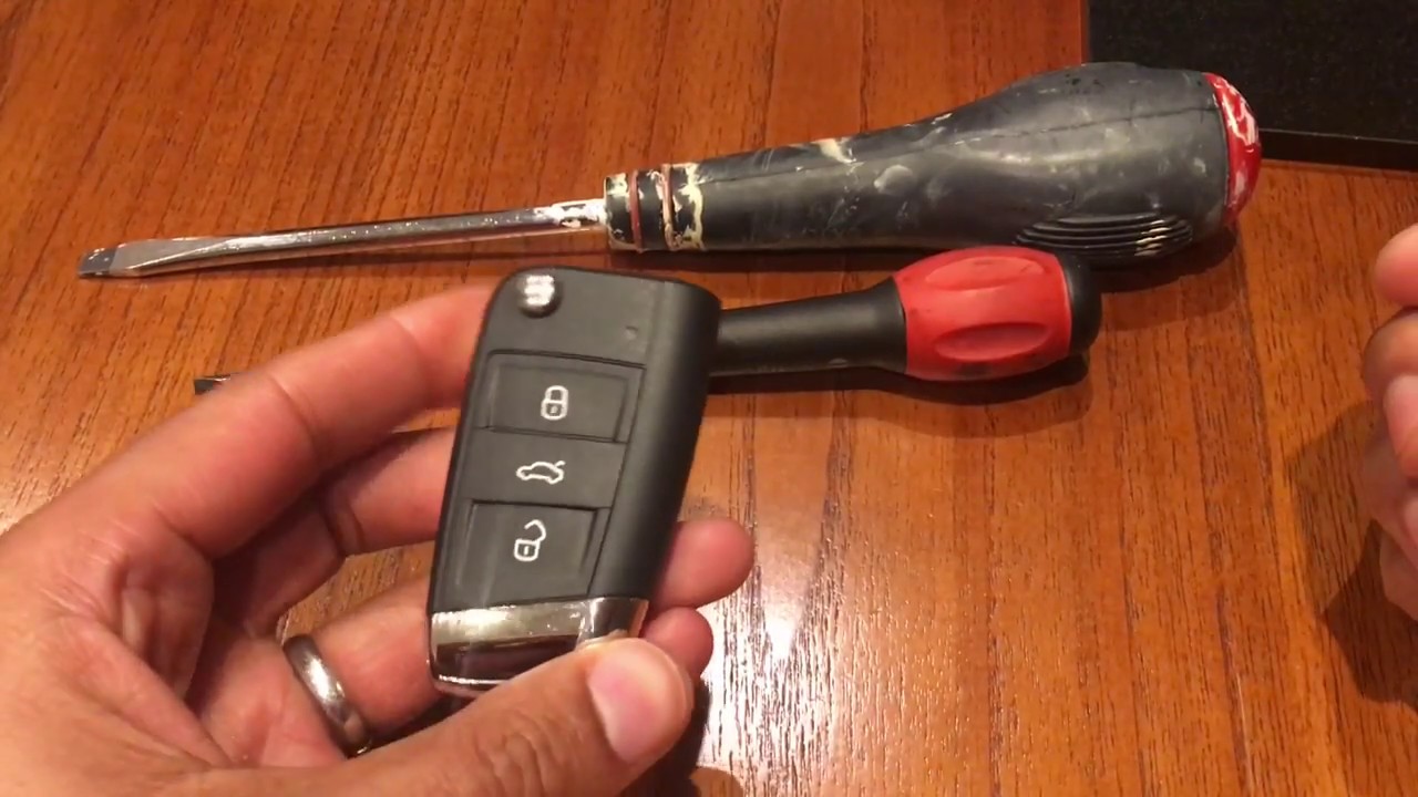 Vw key fob battery replacement