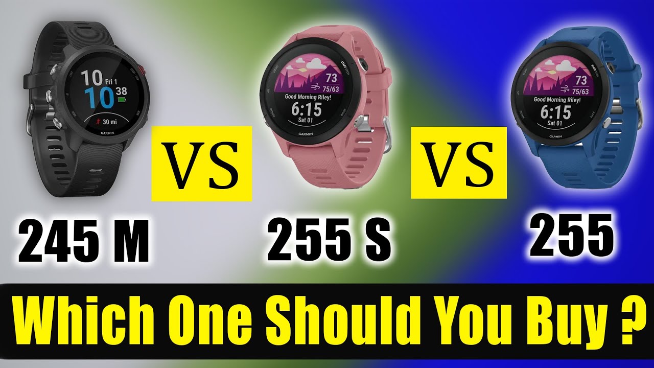 Garmin forerunner 245 vs 255