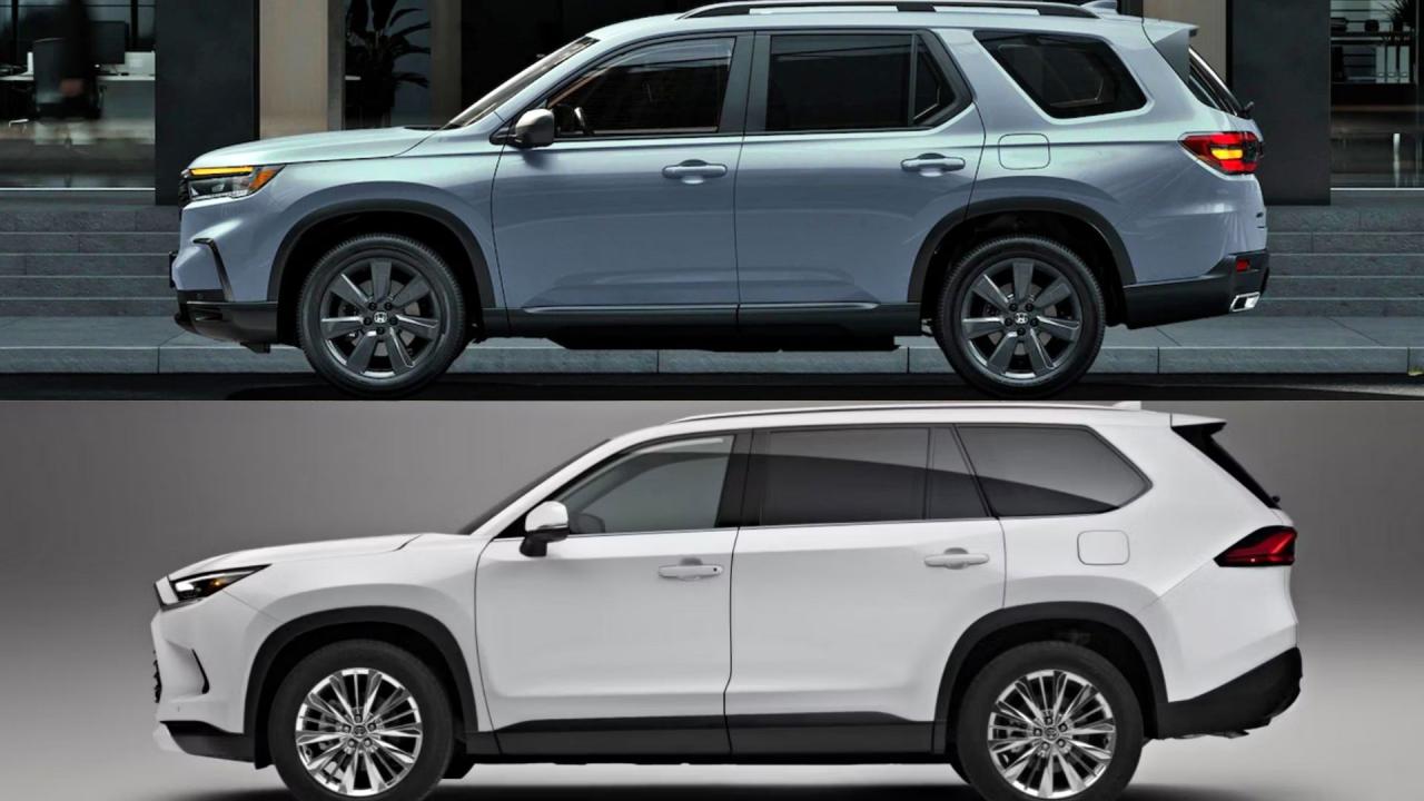 2024 honda pilot vs 2024 toyota grand highlander