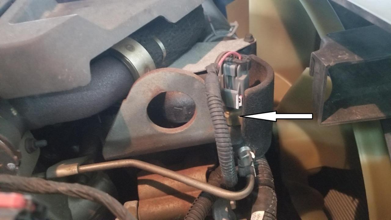 6.7 cummins boost pressure sensor location