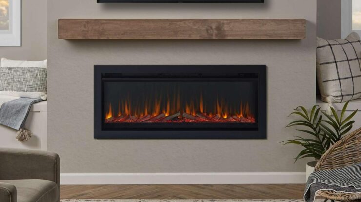 Electric fireplace insert