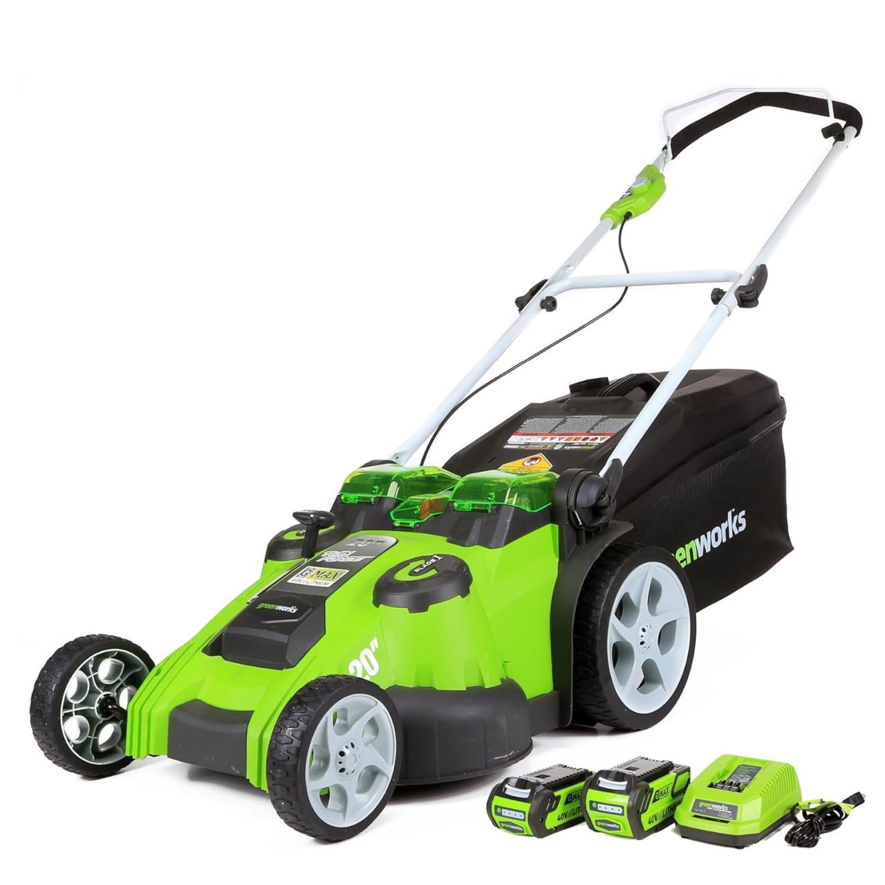 Lawn mower cordless electric inch greenworks 40v amazon