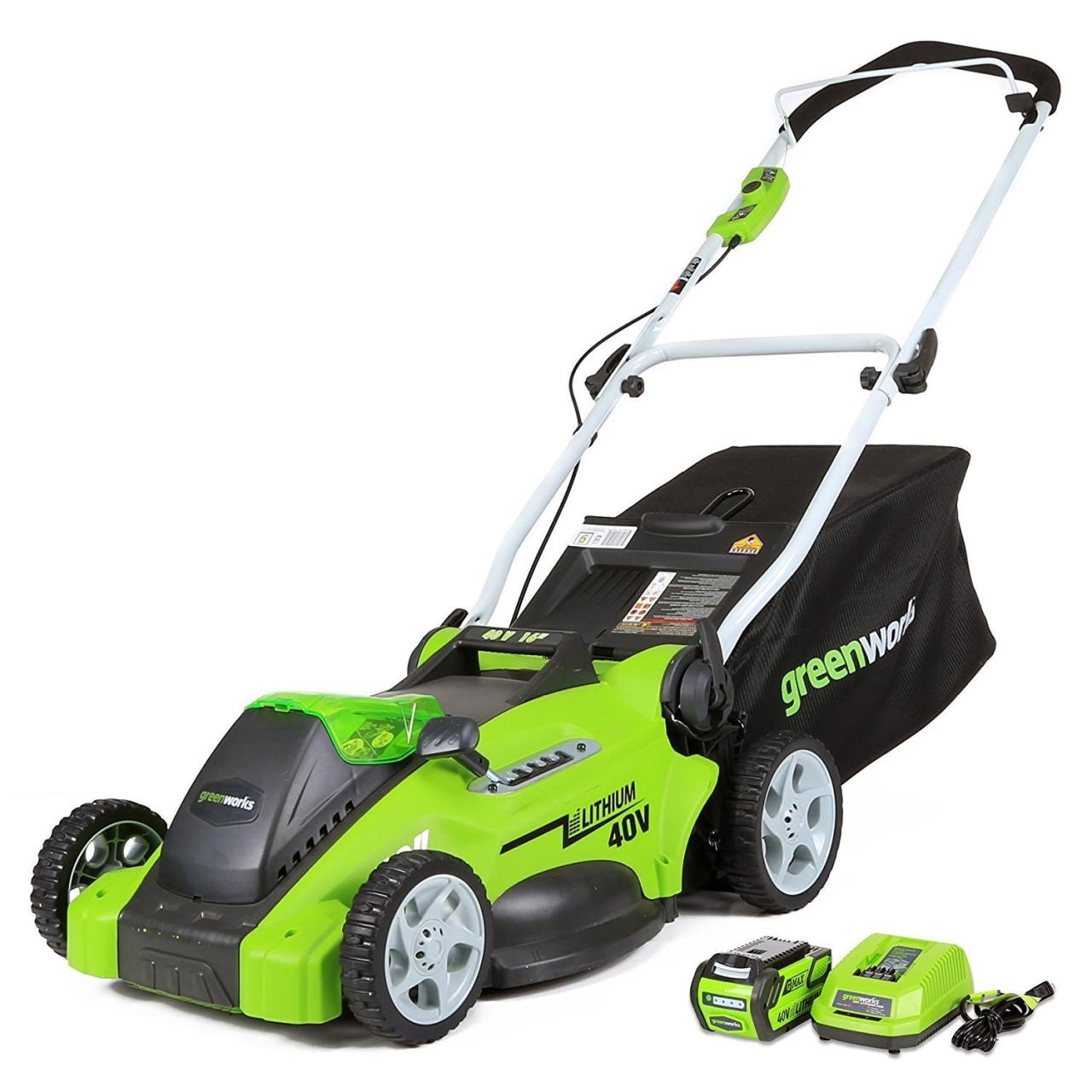 Cordless electric lawn mower